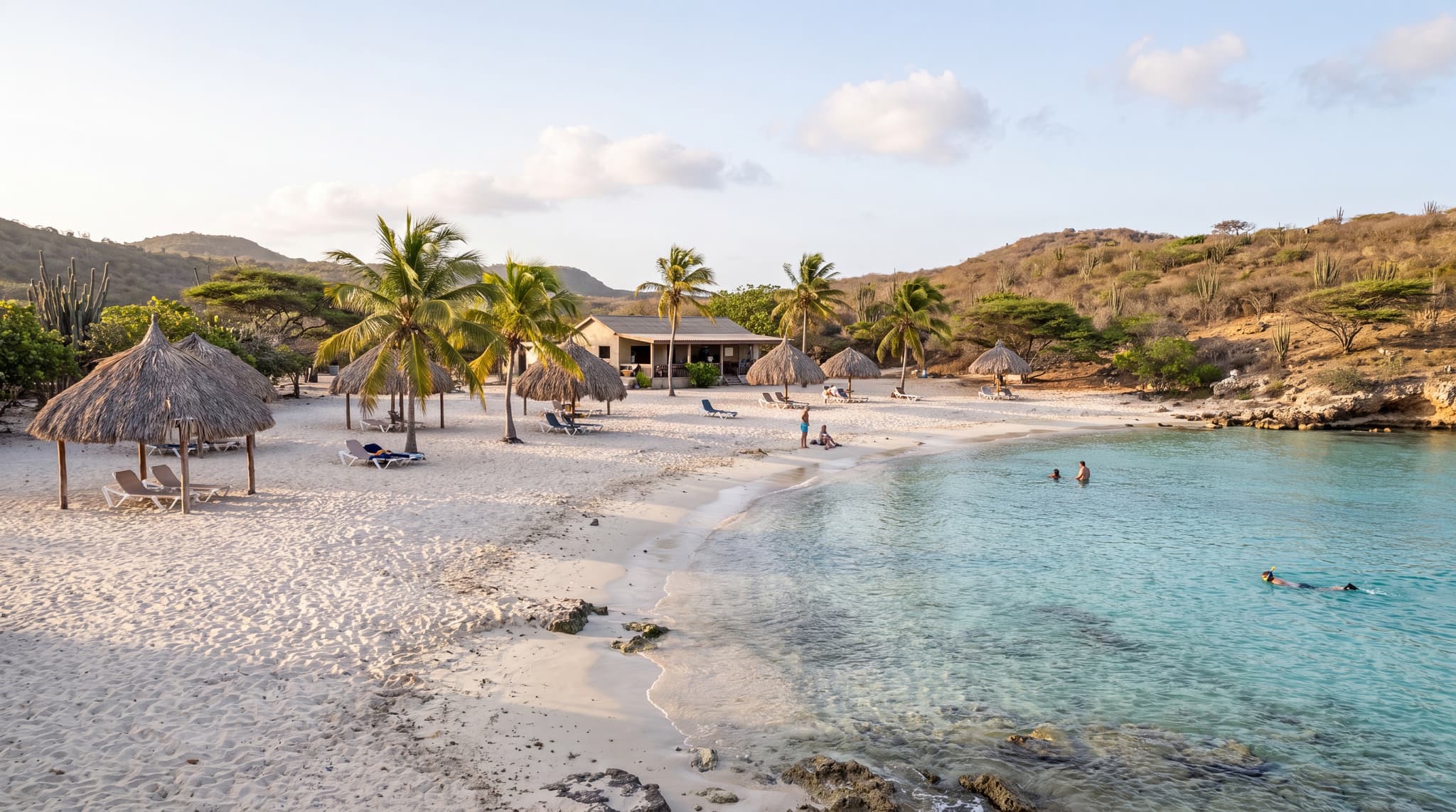 Daaibooi beach in Curacao. serene